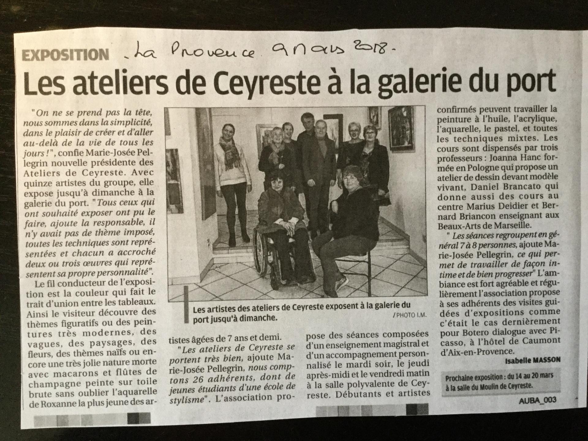 Article provence 9 mars